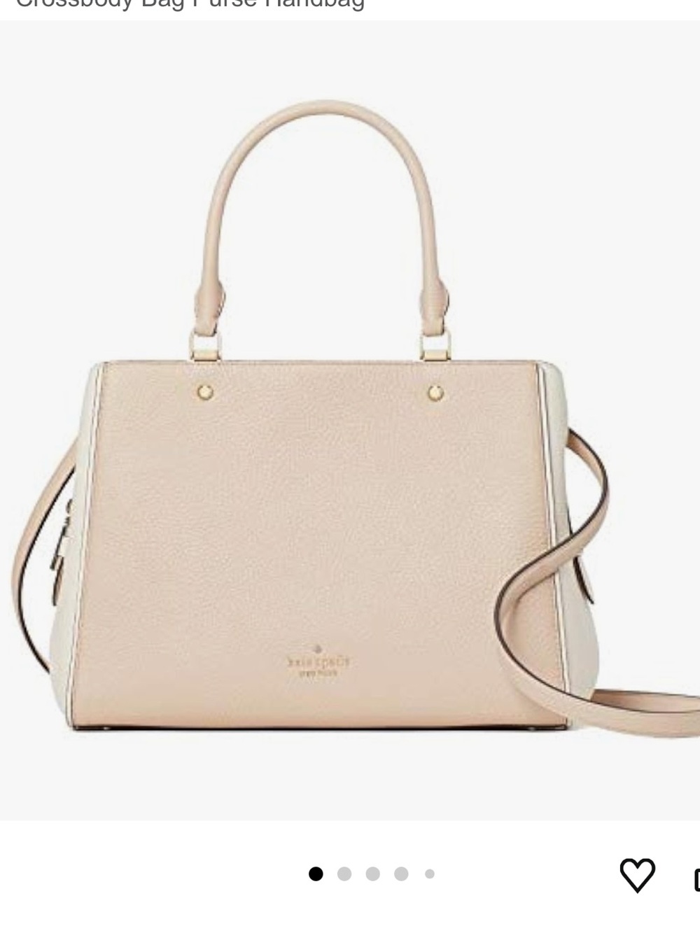 Kate Spade Leila Medium Triple Compartment Satchel Crossbody Bag Purse Handbag